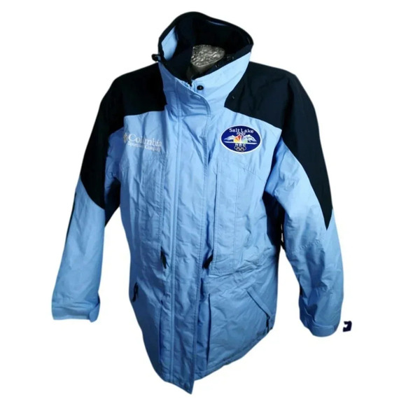 Columbia Woman's Winter Jacket Size L Blue NBC TV Television Olympics - Picture 1 of 7